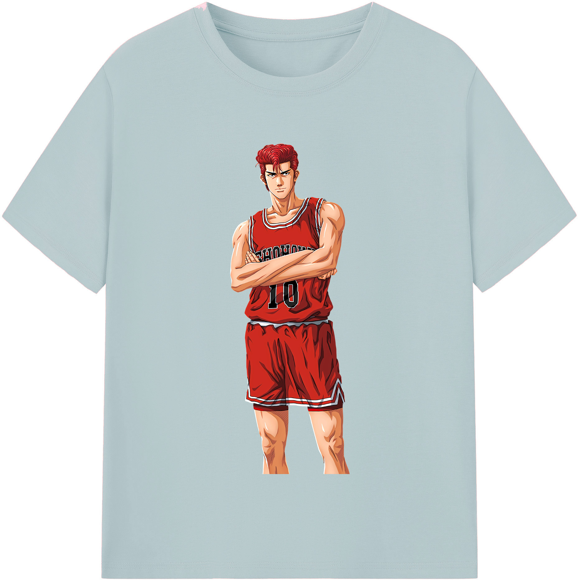 SLAM DUNK／スラムダンク 綿100％半袖Tシャツ（フロントプリント）